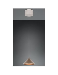 Lámpara de techo LED LAGUNA, 1 luz Ø18cm altura regulable, 5W 500lm, 2300+3000+4000K IP20 Cobre 2