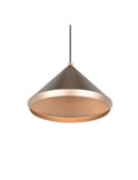 Lámpara de techo LED LAGUNA, 1 luz Ø18cm altura regulable, 5W 500lm, 2300+3000+4000K IP20 Cobre