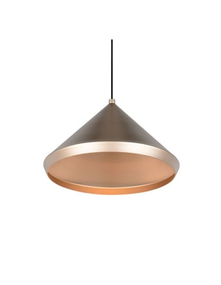 Plafonnier LED LAGUNA, 1 lumière, Ø18cm, hauteur réglable, 5W, 500lm, 2300+3000+4000K, IP20, Cuivre