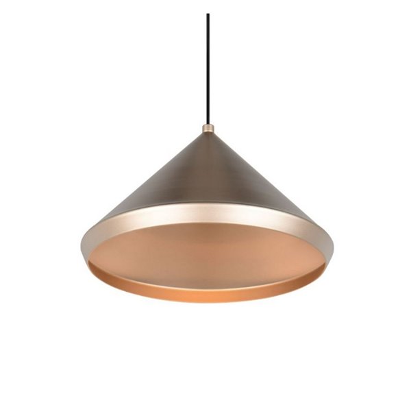 Luminária de teto LED LAGUNA, 1 luz, Ø18cm, altura ajustável, 5W, 500lm, 2300+3000+4000K, IP20, Cobre