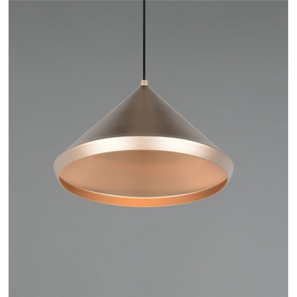 Luminária de teto LED LAGUNA, 1 luz, Ø18cm, altura ajustável, 5W, 500lm, 2300+3000+4000K, IP20, Cobre