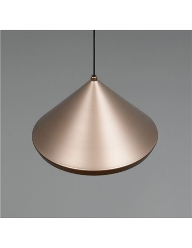 Lámpara de techo LED LAGUNA, 1 luz Ø18cm altura regulable, 5W 500lm, 2300+3000+4000K IP20 Cobre