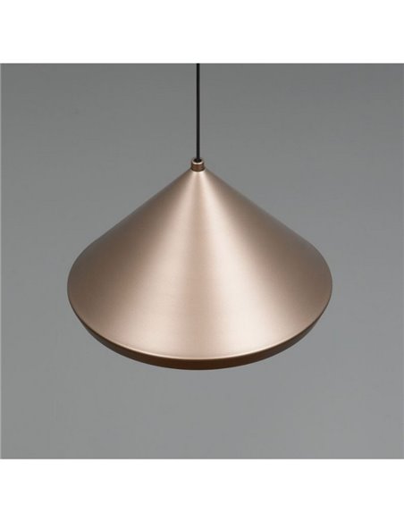 Luminária de teto LED LAGUNA, 1 luz, Ø18cm, altura ajustável, 5W, 500lm, 2300+3000+4000K, IP20, Cobre