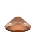 Lámpara de techo LED LAGUNA, 1 luz Ø30cm altura regulable, 14W 1200lm, 2300+3000+4000K IP20 Cobre