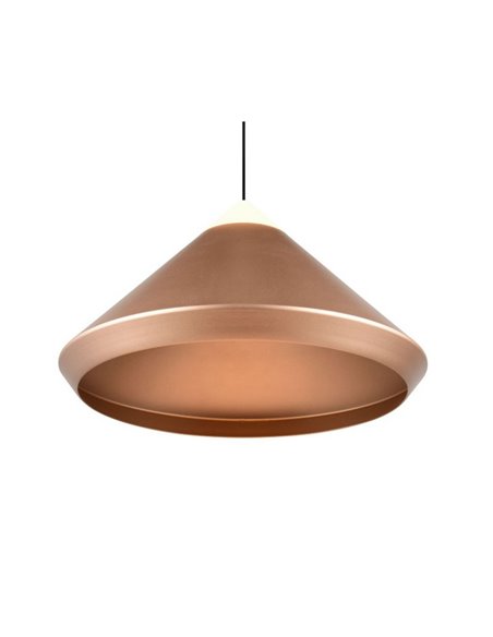 Lámpara de techo LED LAGUNA, 1 luz Ø30cm altura regulable, 14W 1200lm, 2300+3000+4000K IP20 Cobre