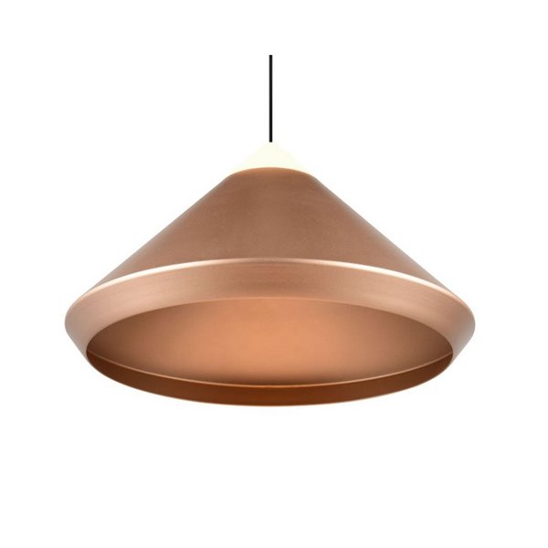 Lámpara de techo LED LAGUNA, 1 luz Ø30cm altura regulable, 14W 1200lm, 2300+3000+4000K IP20 Cobre