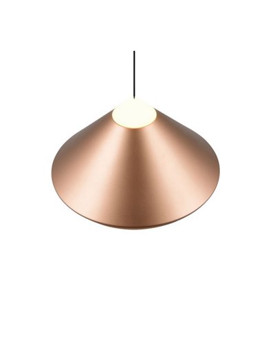 Plafonnier LED LAGUNA, 1 lumière, Ø30cm, hauteur réglable, 14W, 1200lm, 2300+3000+4000K, IP20, cuivre