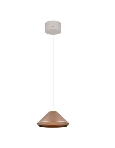 Lámpara de techo LED LAGUNA, 1 luz Ø30cm altura regulable, 14W 1200lm, 2300+3000+4000K IP20 Cobre