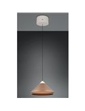 Lámpara de techo LED LAGUNA, 1 luz Ø30cm altura regulable, 14W 1200lm, 2300+3000+4000K IP20 Cobre