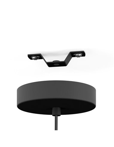 Lampe à suspension ronde avec fil doré VENEZUELA, E27 (non incl.)