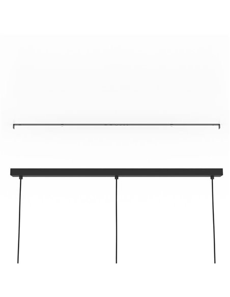 Lampe à suspension avec 3 abat-jour ronds en fil d'or VENEZUELA, 3xE27 (non incl.)