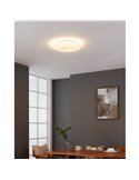 Plafonnier ou applique LED rond, blanc/doré, NIEVES 1, 3000K, 19,5W, 2300Lm, Ø 41cm