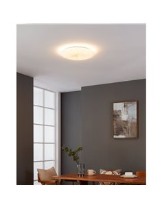 Luminária de teto ou parede LED redonda, branca/dourada, NIEVES 1, 3000K, 19,5W, 2300Lm, Ø 41cm 2
