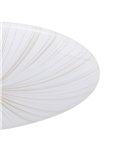 Lámpara techo o pared LED redonda blanco/dorado NIEVES 1, 3000K, 19,5W 2300Lm, Ø 41cm 