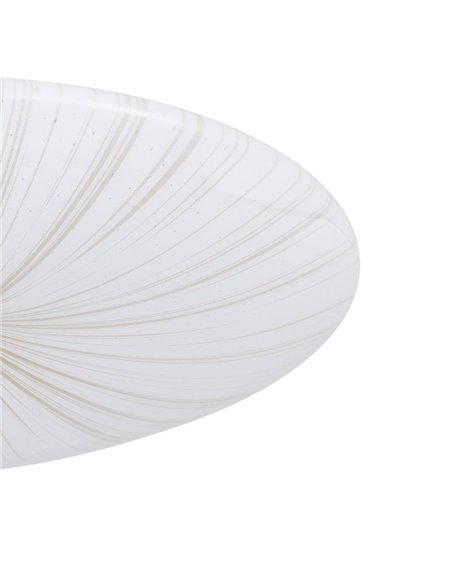 Luminária de teto ou parede LED redonda, branca/dourada, NIEVES 1, 3000K, 19,5W, 2300Lm, Ø 41cm