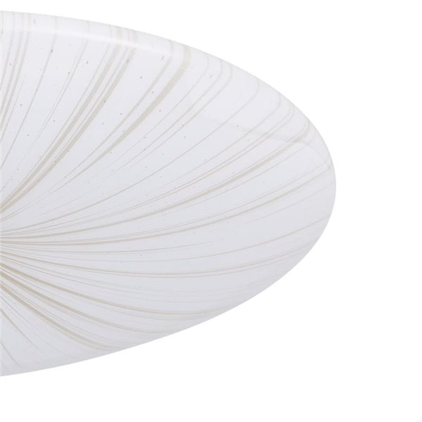 Luminária de teto ou parede LED redonda, branca/dourada, NIEVES 1, 3000K, 19,5W, 2300Lm, Ø 41cm