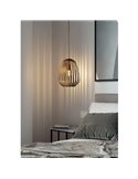 Lámpara colgante 1 luz de bronce ESPINAL, E27 (no incl.)