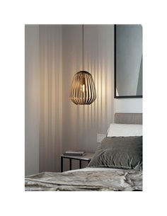 Lámpara colgante 1 luz de bronce ESPINAL, E27 (no incl.) 2