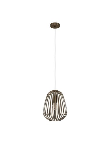 Lámpara colgante 1 luz de bronce ESPINAL, E27 (no incl.)