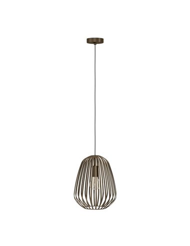Lámpara colgante 1 luz de bronce ESPINAL, E27 (no incl.)