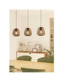 Lámpara colgante con 3 luces de bronce ESPINAL, 3xE27 (no incl.)