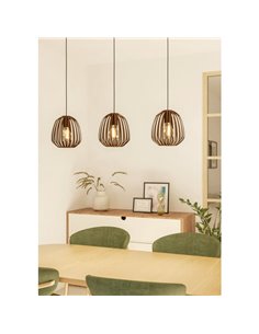 Lámpara colgante con 3 luces de bronce ESPINAL, 3xE27 (no incl.) 2