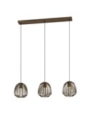 Lámpara colgante con 3 luces de bronce ESPINAL, 3xE27 (no incl.)
