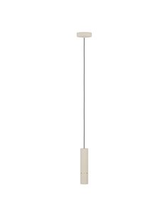 Lámpara colgante con estilo 1 luz CAMINIA, arena y latón cepillado, GU10 incl. 4,7W 3000K