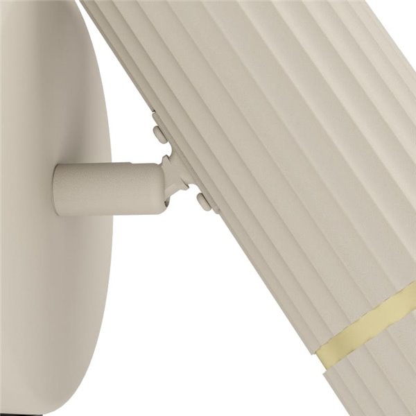 Aplique de pared con foco orientable CAMINIA, arena y latón cepillado, GU10 incl. 4,7W 3000K