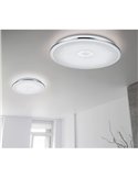 Plafón LED Redondo Osaka 100W Ø67Cm Cromado