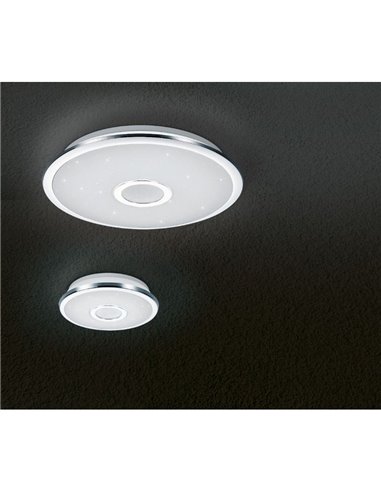 Plafonnier LED rond Osaka 100W Ø67Cm Chrome