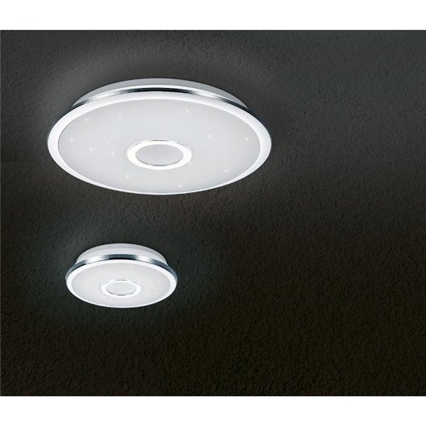 Plafonnier LED rond Osaka 100W Ø67Cm Chrome