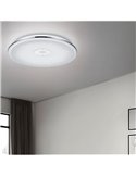 Plafón LED Redondo Osaka 100W Ø67Cm Cromado