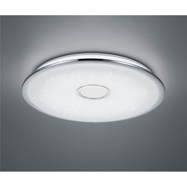 Plafón LED Redondo Osaka 100W Ø67Cm Cromado