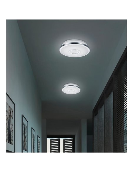 Plafón LED Redondo Osaka 30W Con mando Trio