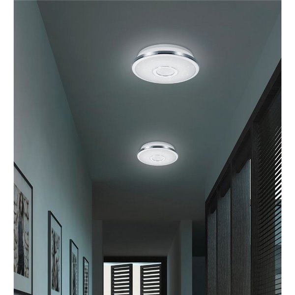 Plafón LED Redondo Osaka 30W Con mando Trio