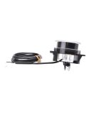 Faro delantero LED de niebla para empotrar con 4 tornillos 12V 24V R10, R19 1254 fondo| LeonLeds