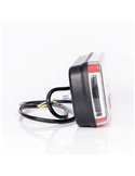 Piloto trasero LED con cable 1m. FT-130, 6 Funciones 12/24V, 220×100mm