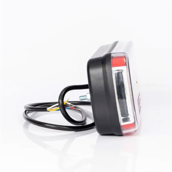 Piloto trasero LED con cable 1m. FT-130, 6 Funciones 12/24V, 220×100mm