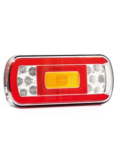 Piloto trasero LED con cable 1m. FT-130, 6 Funciones 12/24V, 220×100mm