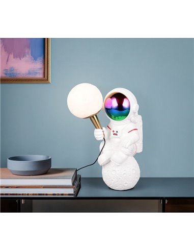 Lámpara de mesa LED astronauta STRONG, intensidad regulable, USB, 1,5W 100lm, 2700K IP20