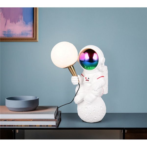 Luminária de mesa LED Astronauta STRONG, regulável, USB, 1,5 W 100 lm, 2700 K IP20