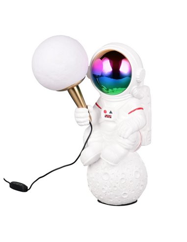 Lámpara de mesa LED astronauta STRONG, intensidad regulable, USB, 1,5W 100lm, 2700K IP20