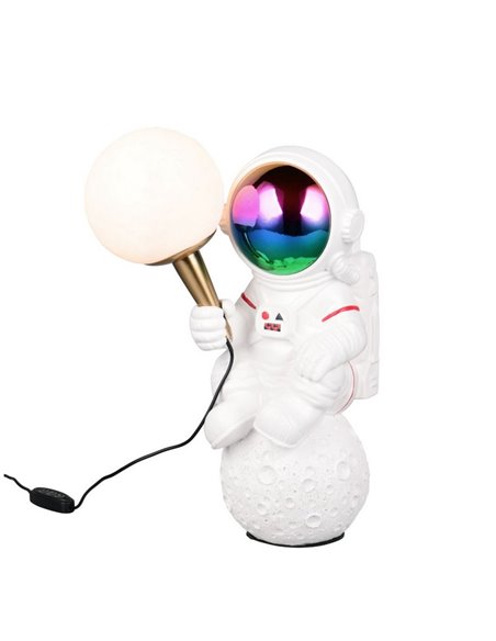 Luminária de mesa LED Astronauta STRONG, regulável, USB, 1,5 W 100 lm, 2700 K IP20