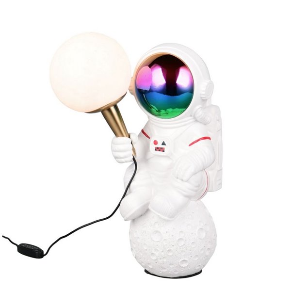 Lámpara de mesa LED astronauta STRONG, intensidad regulable, USB, 1,5W 100lm, 2700K IP20