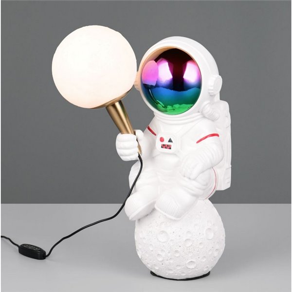 Lámpara de mesa LED astronauta STRONG, intensidad regulable, USB, 1,5W 100lm, 2700K IP20