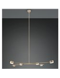 Lámpara de techo CODA 6 luces orientables, bombillas excl. GX53 max. 10W IP20 Beige
