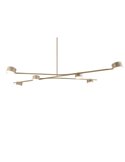 Plafonnier orientable CODA 6 lampes, sans ampoules GX53, max. 10 W, IP20, beige