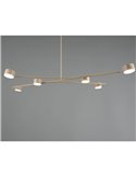 Lámpara de techo CODA 6 luces orientables, bombillas excl. GX53 max. 10W IP20 Beige