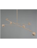 Lámpara de techo CODA 6 luces orientables, bombillas excl. GX53 max. 10W IP20 Beige
